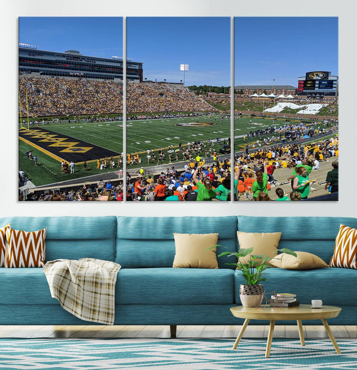 Faurot Field at Memorial Stadium Wall Art Canvas Print