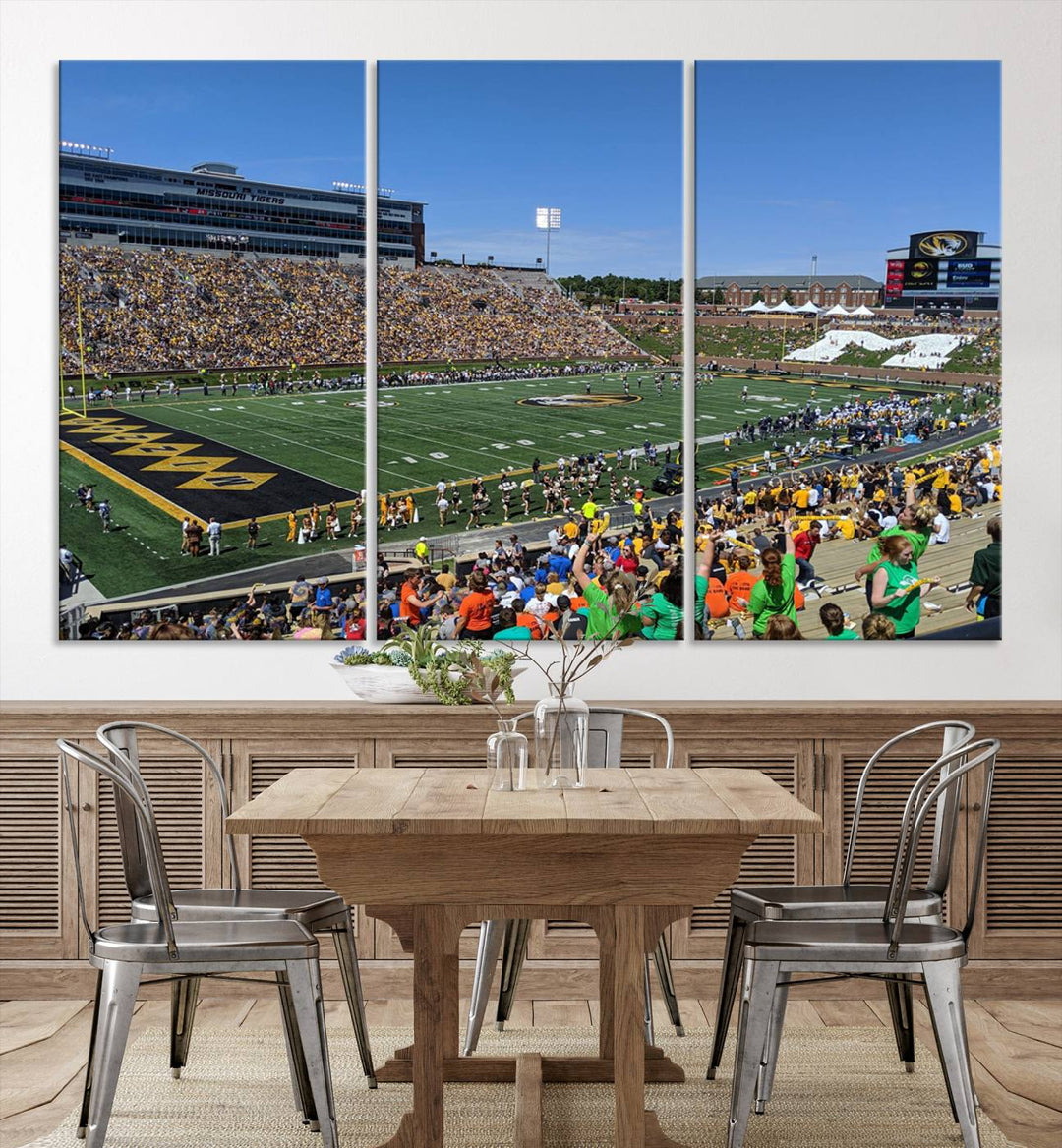 Faurot Field at Memorial Stadium Wall Art Canvas Print