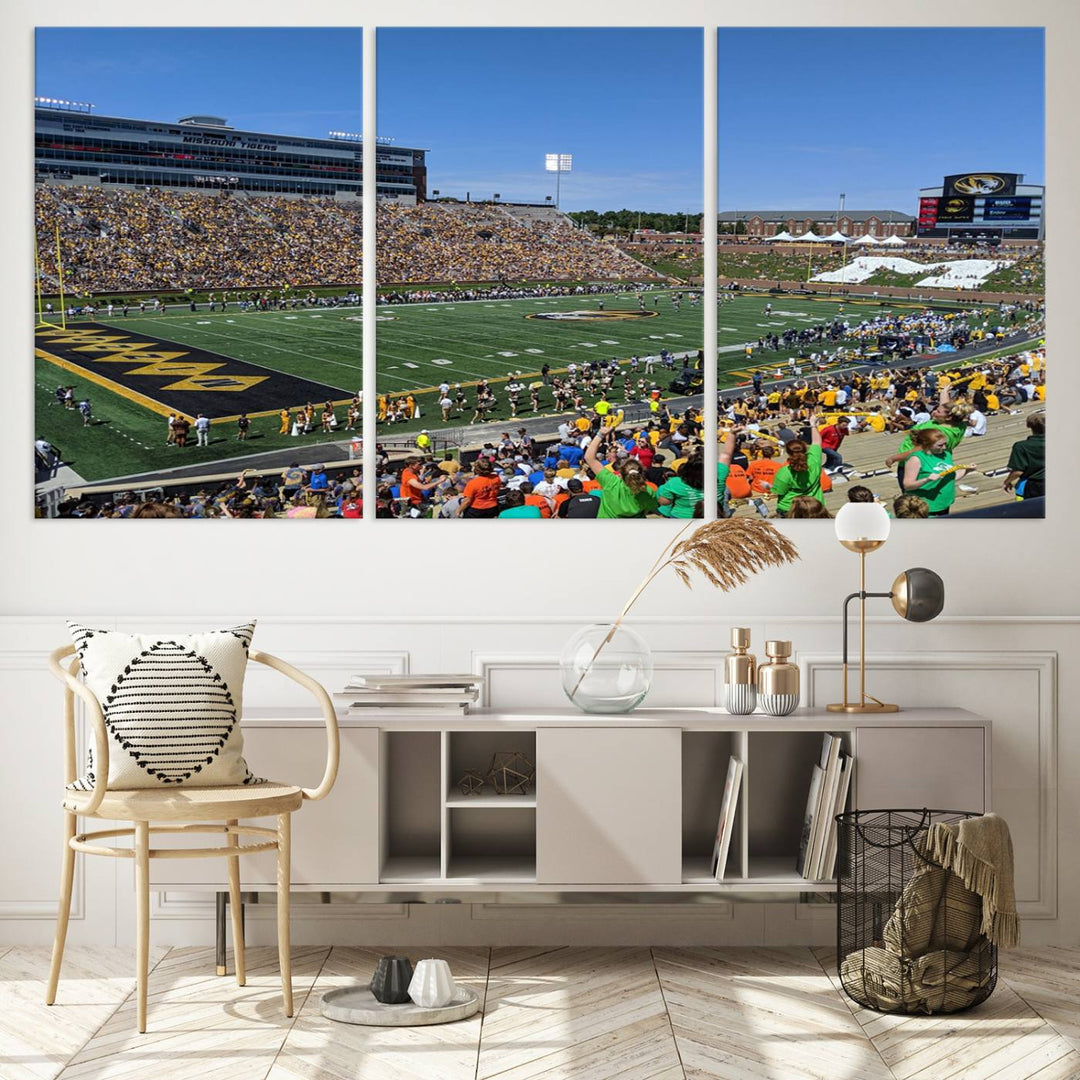 Faurot Field at Memorial Stadium Wall Art Canvas Print