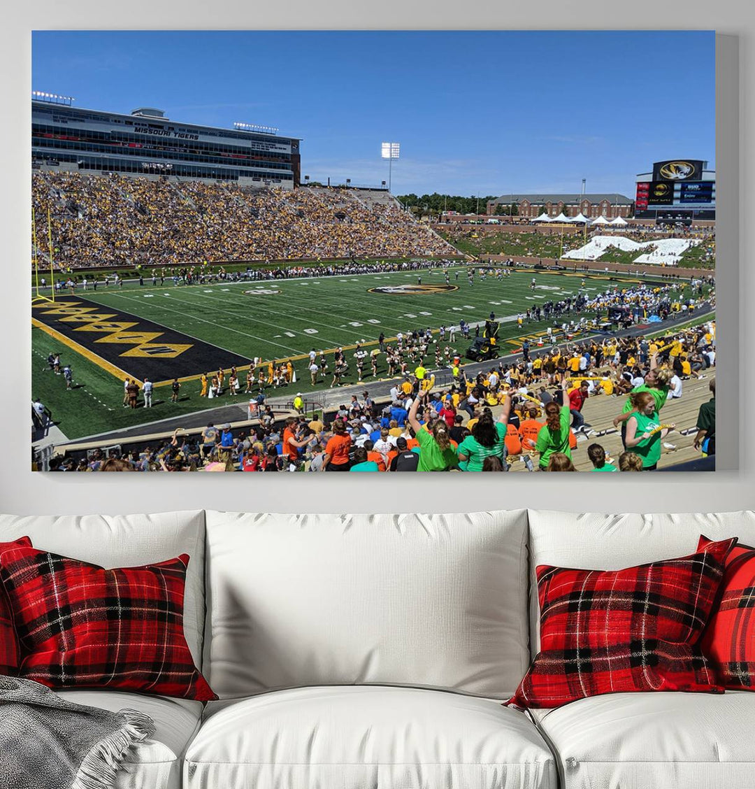 Faurot Field at Memorial Stadium Wall Art Canvas Print