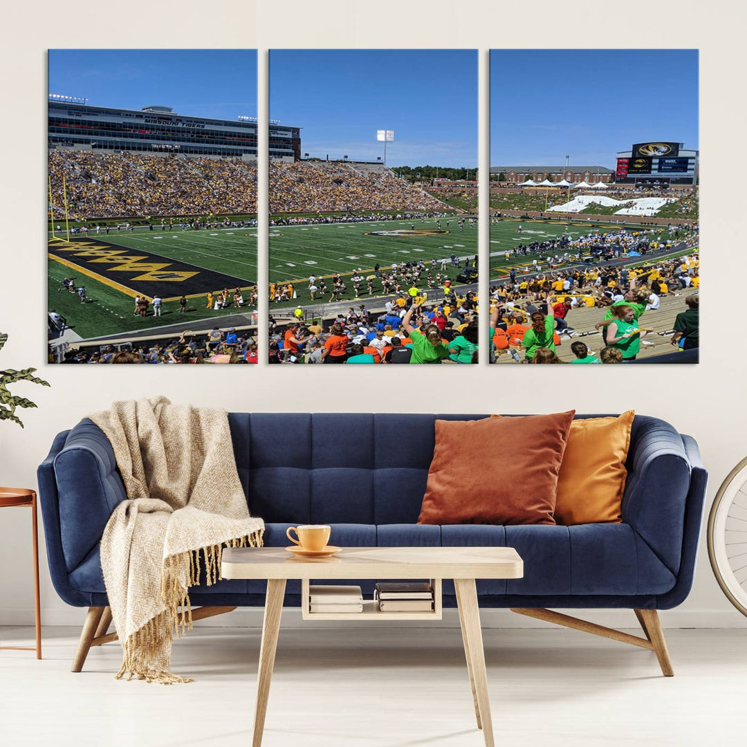 Faurot Field at Memorial Stadium Wall Art Canvas Print