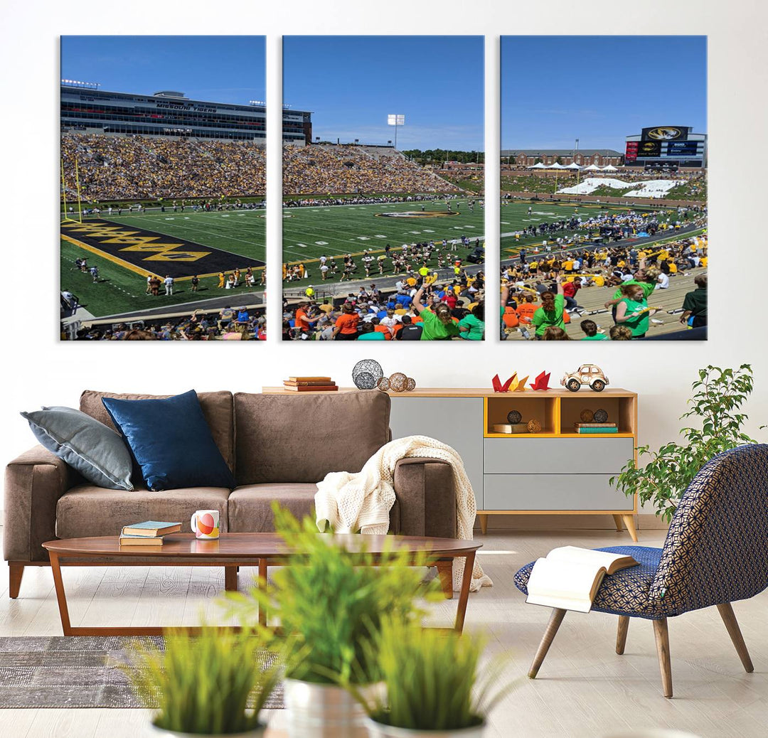 Faurot Field at Memorial Stadium Wall Art Canvas Print