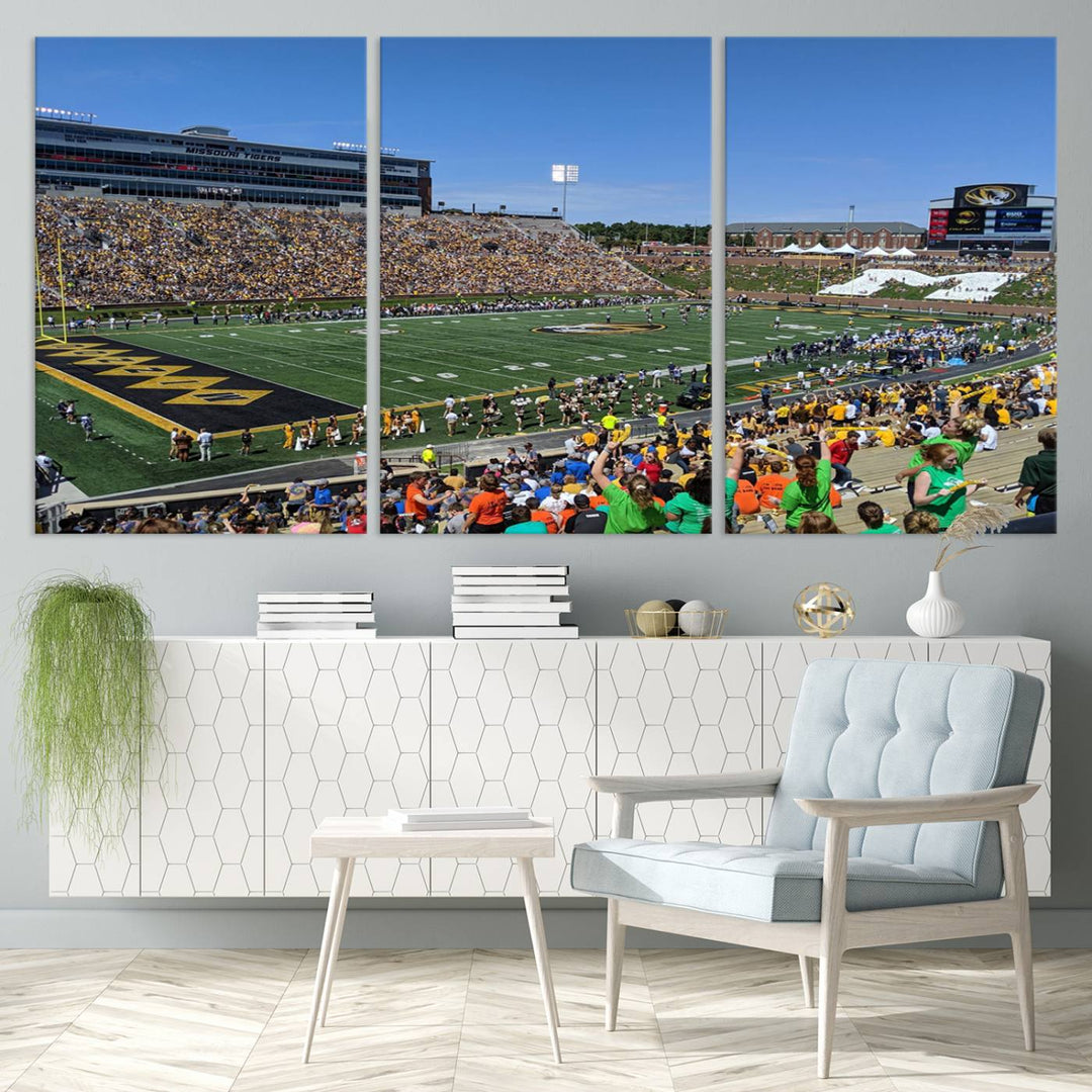 Faurot Field at Memorial Stadium Wall Art Canvas Print