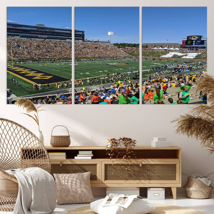 Faurot Field at Memorial Stadium Wall Art Canvas Print