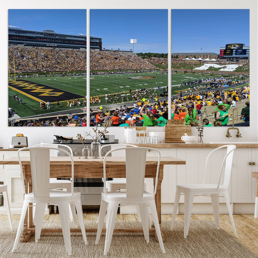 Faurot Field at Memorial Stadium Wall Art Canvas Print