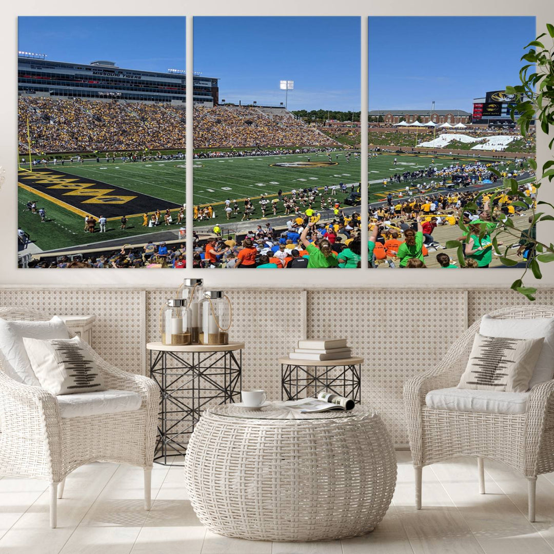 Faurot Field at Memorial Stadium Wall Art Canvas Print