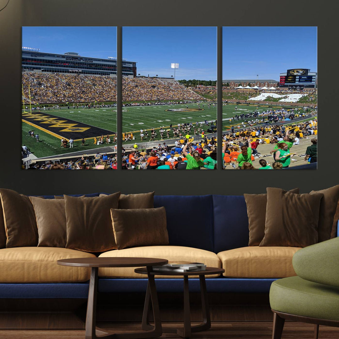 Faurot Field at Memorial Stadium Wall Art Canvas Print