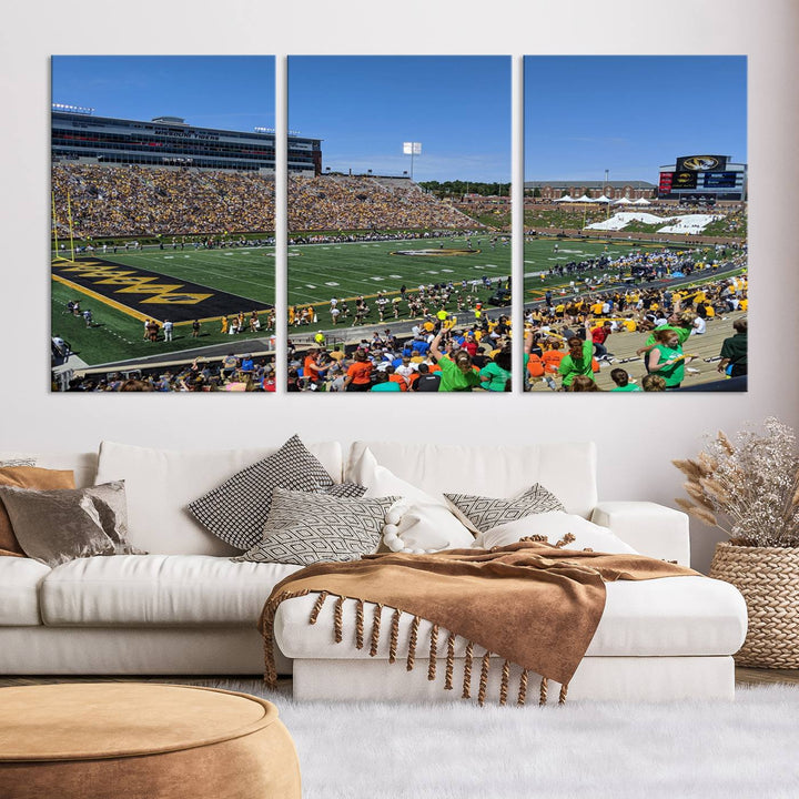 Faurot Field at Memorial Stadium Wall Art Canvas Print