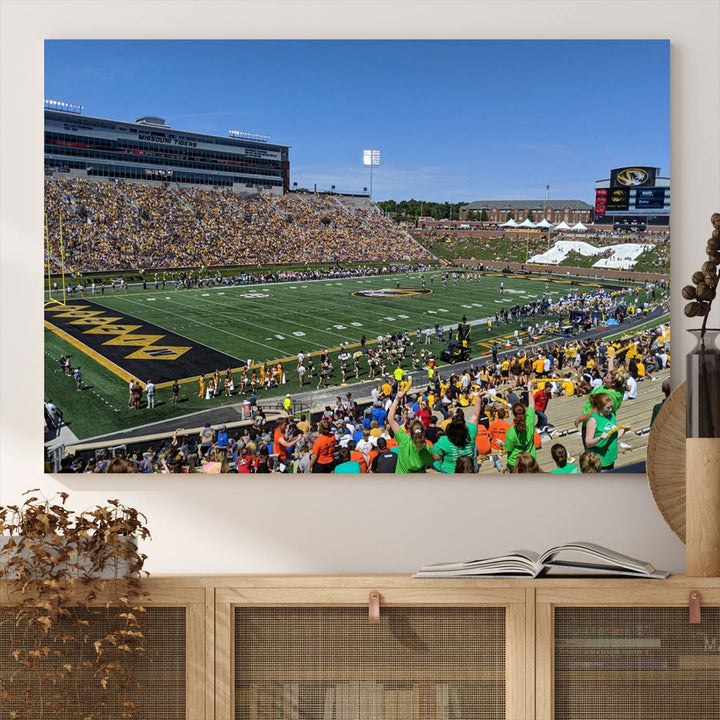 Faurot Field at Memorial Stadium Wall Art Canvas Print