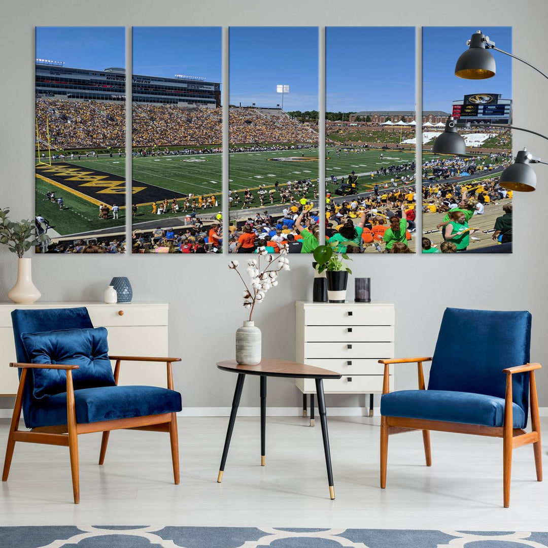 Faurot Field at Memorial Stadium Wall Art Canvas Print