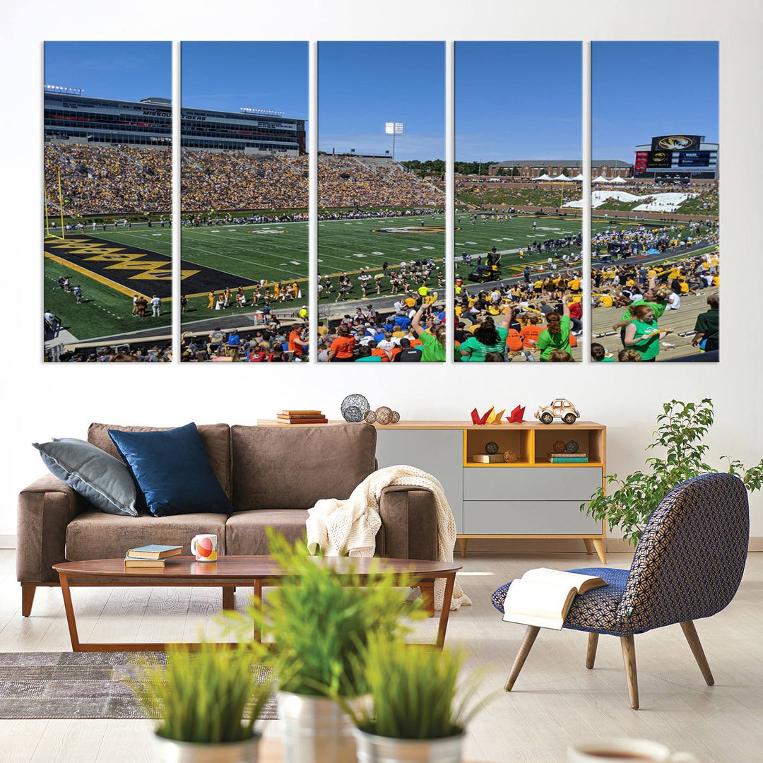 Faurot Field at Memorial Stadium Wall Art Canvas Print