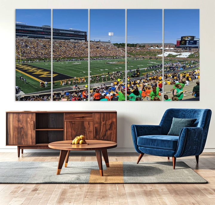 Faurot Field at Memorial Stadium Wall Art Canvas Print