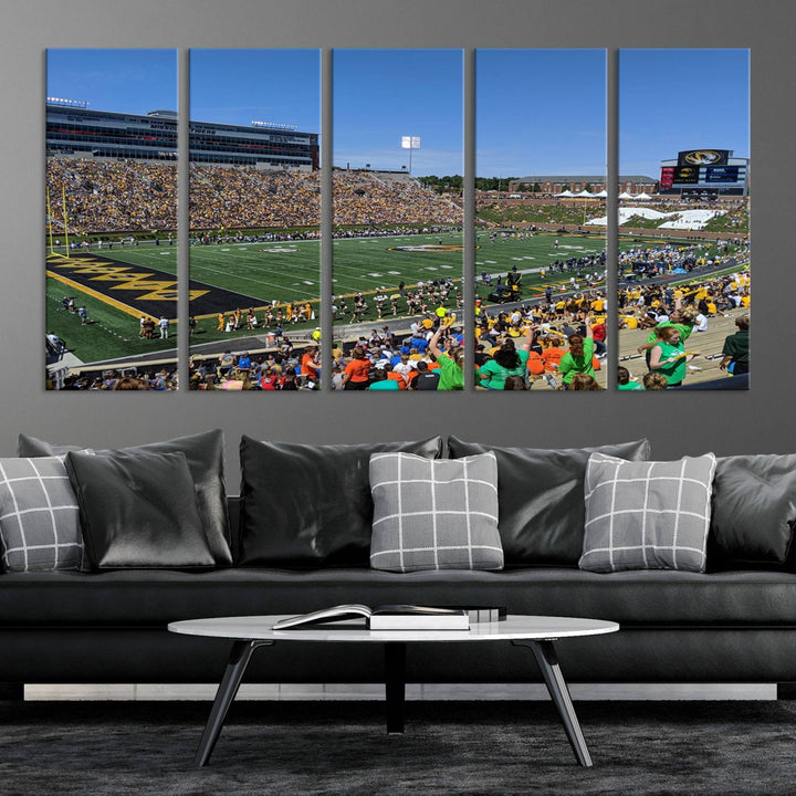 Faurot Field at Memorial Stadium Wall Art Canvas Print