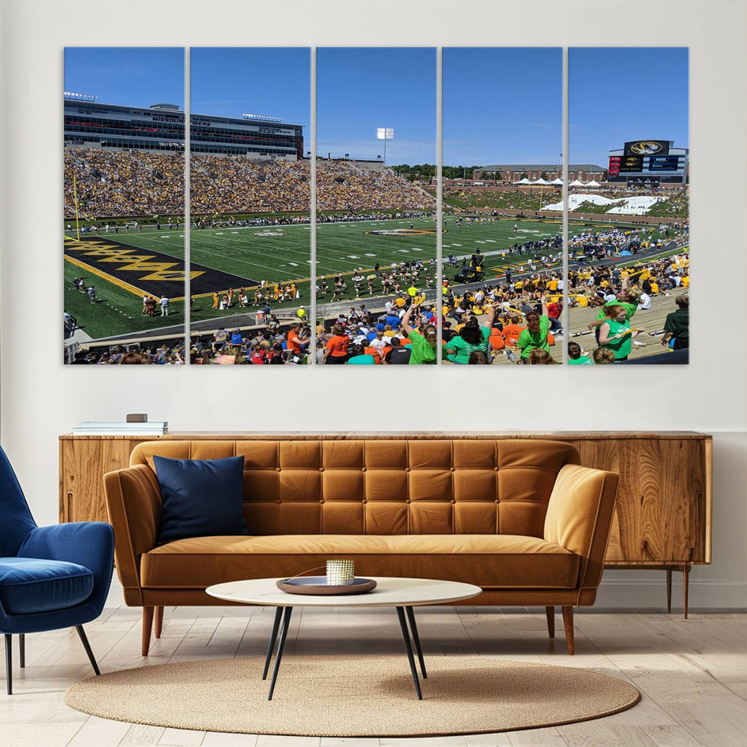 Faurot Field at Memorial Stadium Wall Art Canvas Print