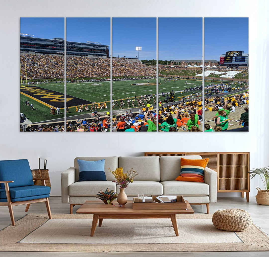 Faurot Field at Memorial Stadium Wall Art Canvas Print