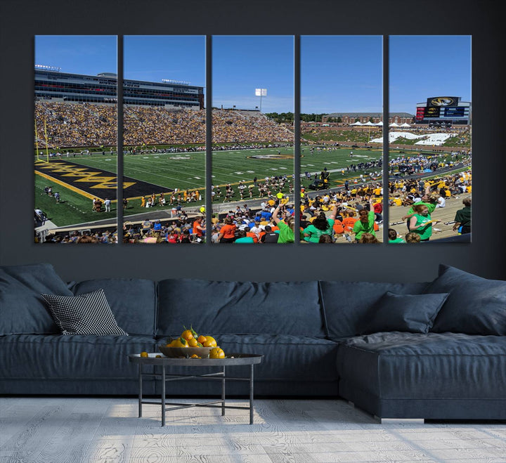 Faurot Field at Memorial Stadium Wall Art Canvas Print