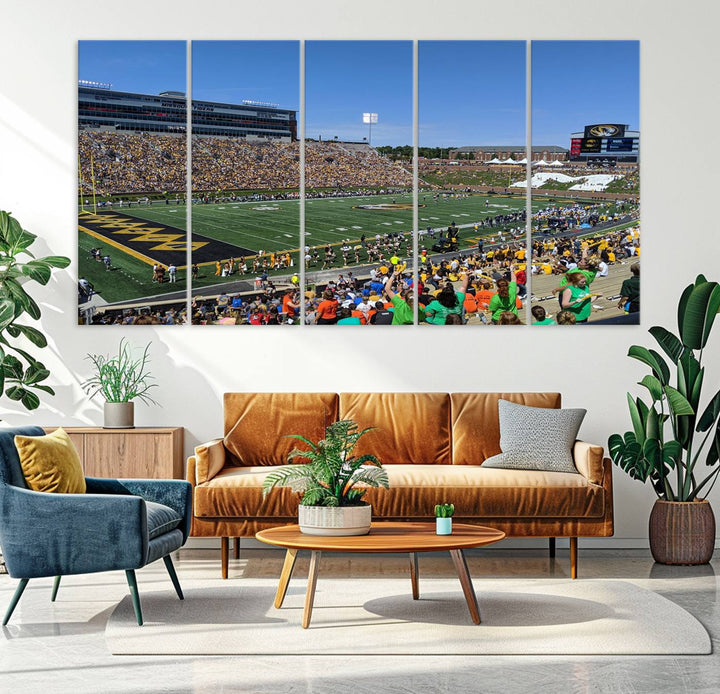 Faurot Field at Memorial Stadium Wall Art Canvas Print