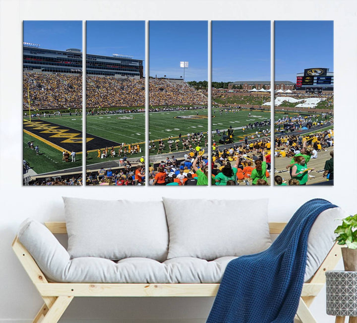 Faurot Field at Memorial Stadium Wall Art Canvas Print