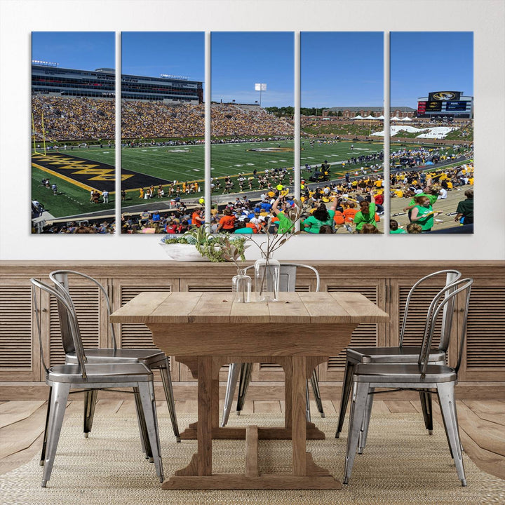 Faurot Field at Memorial Stadium Wall Art Canvas Print