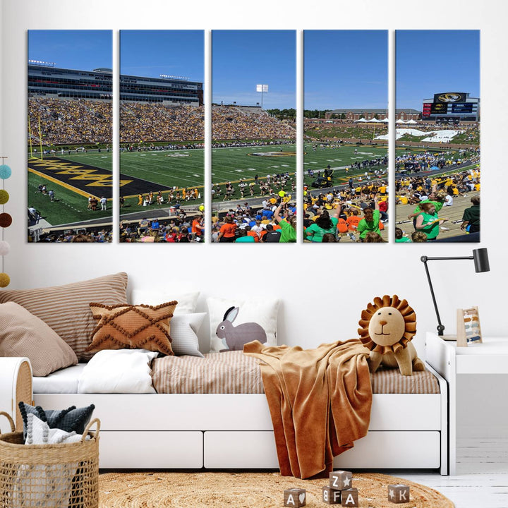 Faurot Field at Memorial Stadium Wall Art Canvas Print