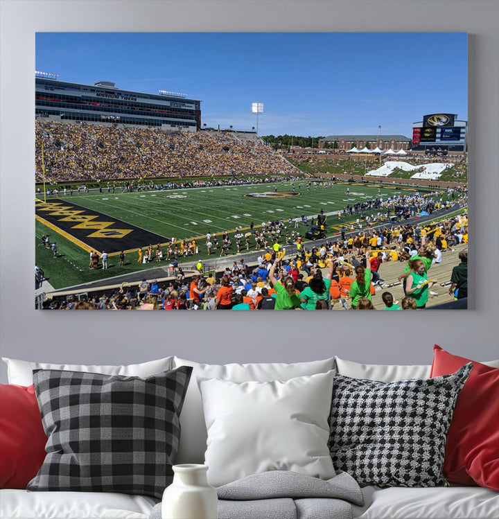 Faurot Field at Memorial Stadium Wall Art Canvas Print