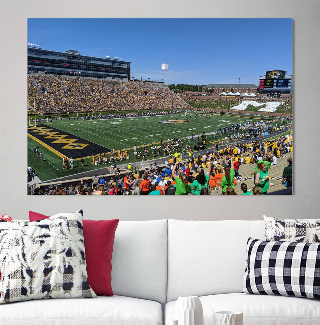 Faurot Field at Memorial Stadium Wall Art Canvas Print