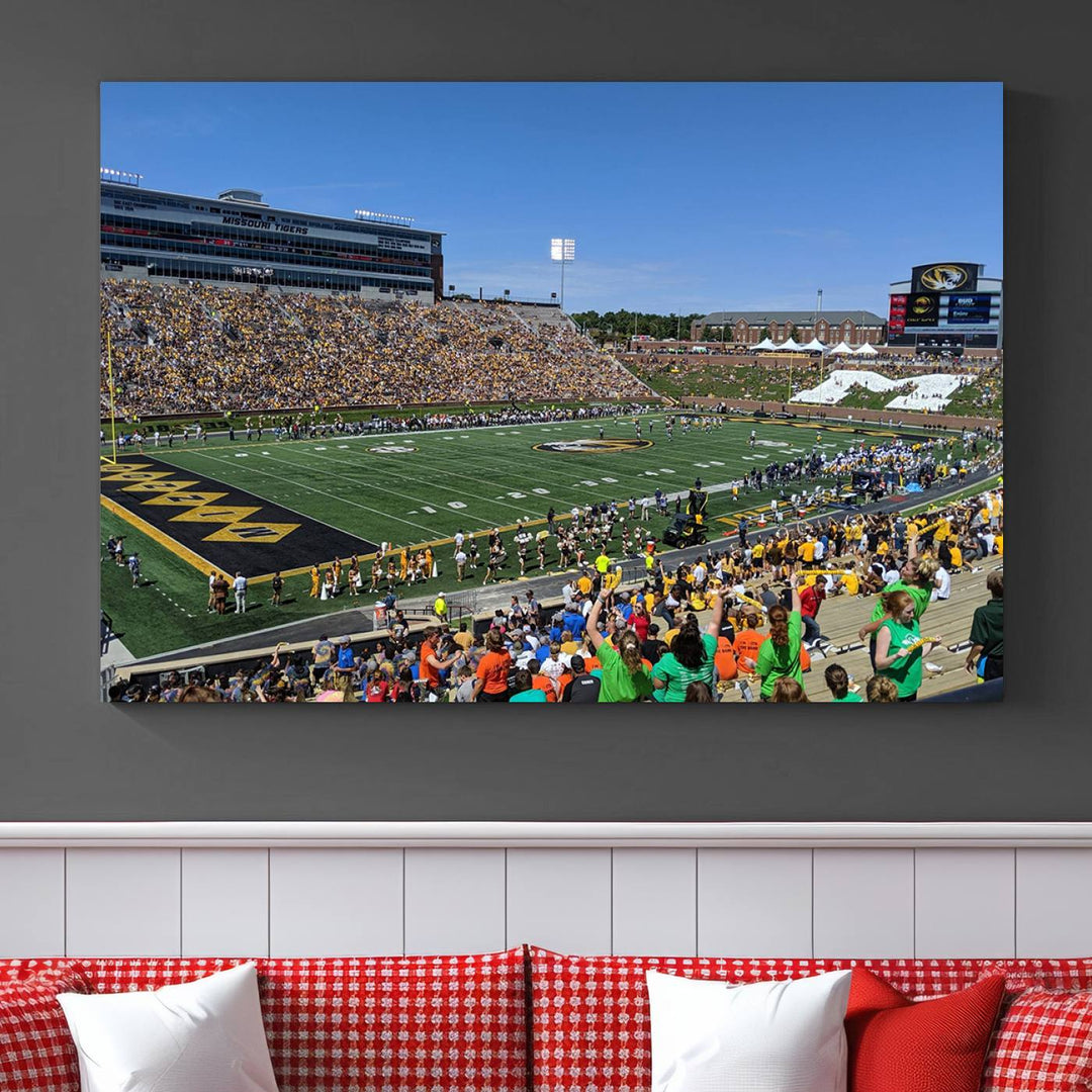 Faurot Field at Memorial Stadium Wall Art Canvas Print