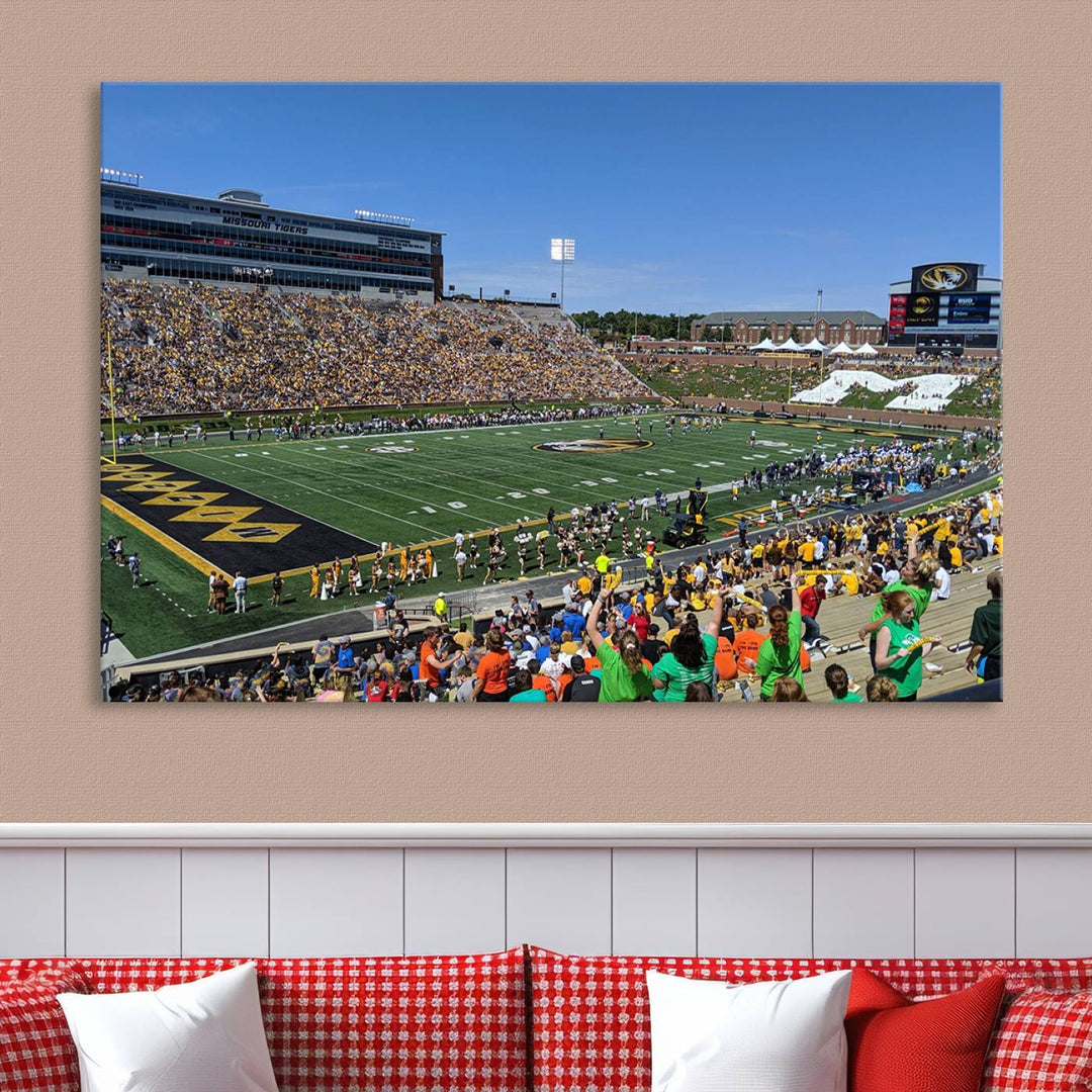 Faurot Field at Memorial Stadium Wall Art Canvas Print