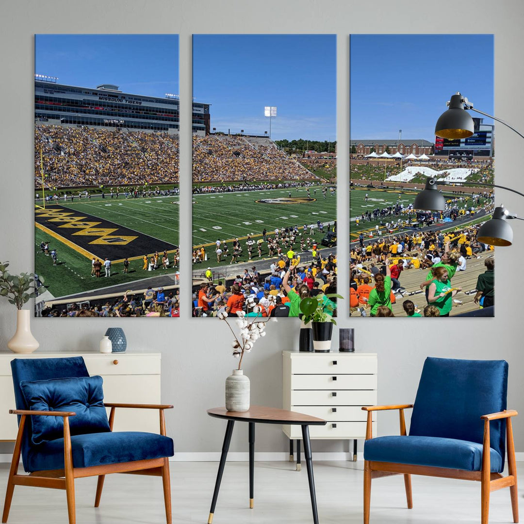 Faurot Field at Memorial Stadium Wall Art Canvas Print