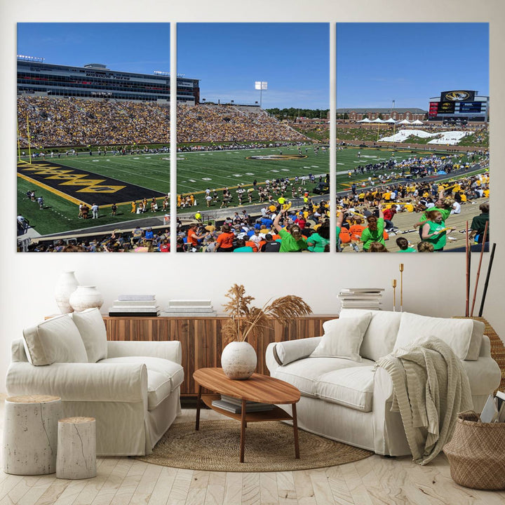 Faurot Field at Memorial Stadium Wall Art Canvas Print