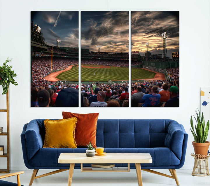 Fenway Park Boston Massachusetts Stadium Wall Art Canvas Print