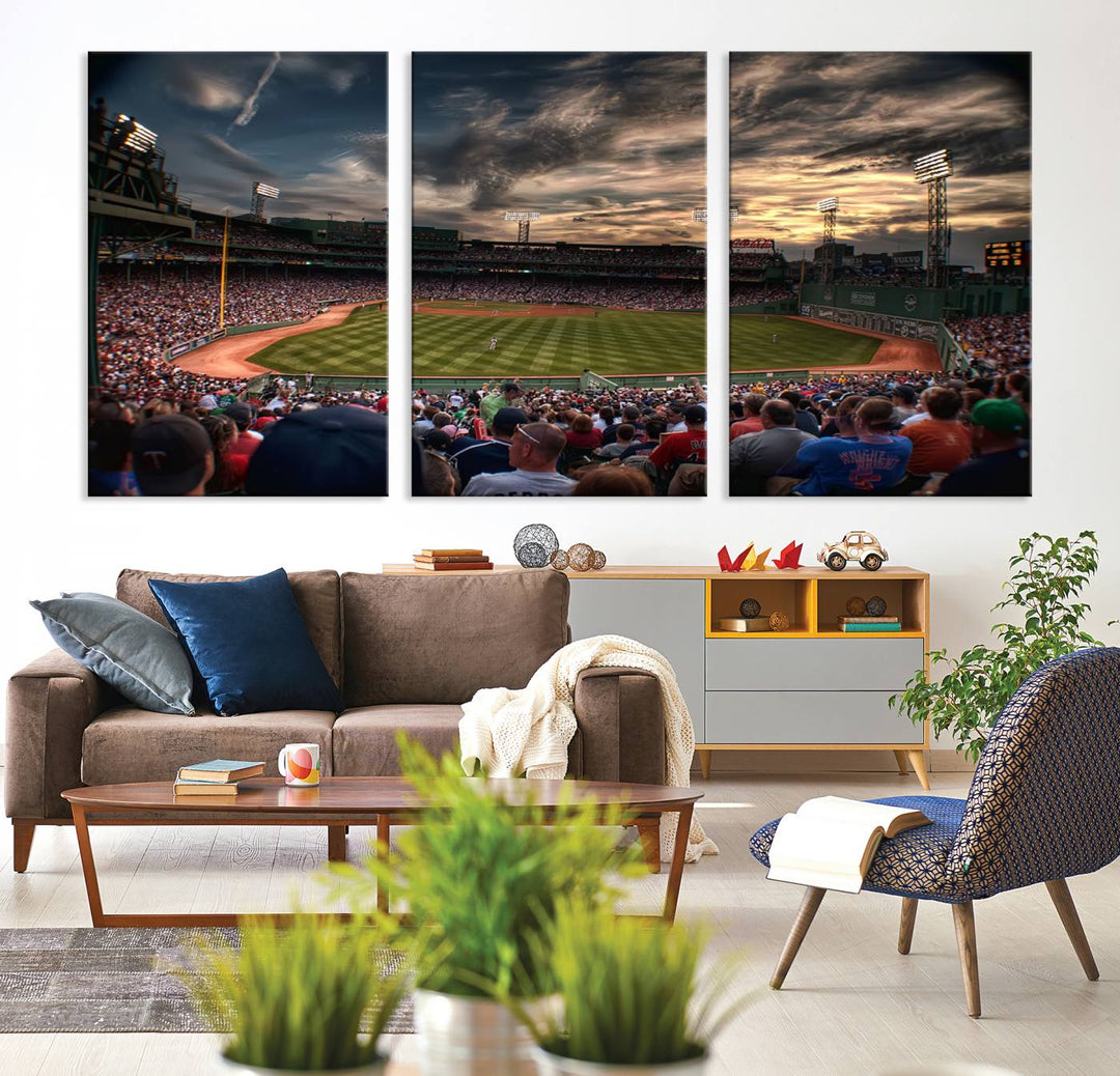 Fenway Park Boston Massachusetts Stadium Wall Art Canvas Print