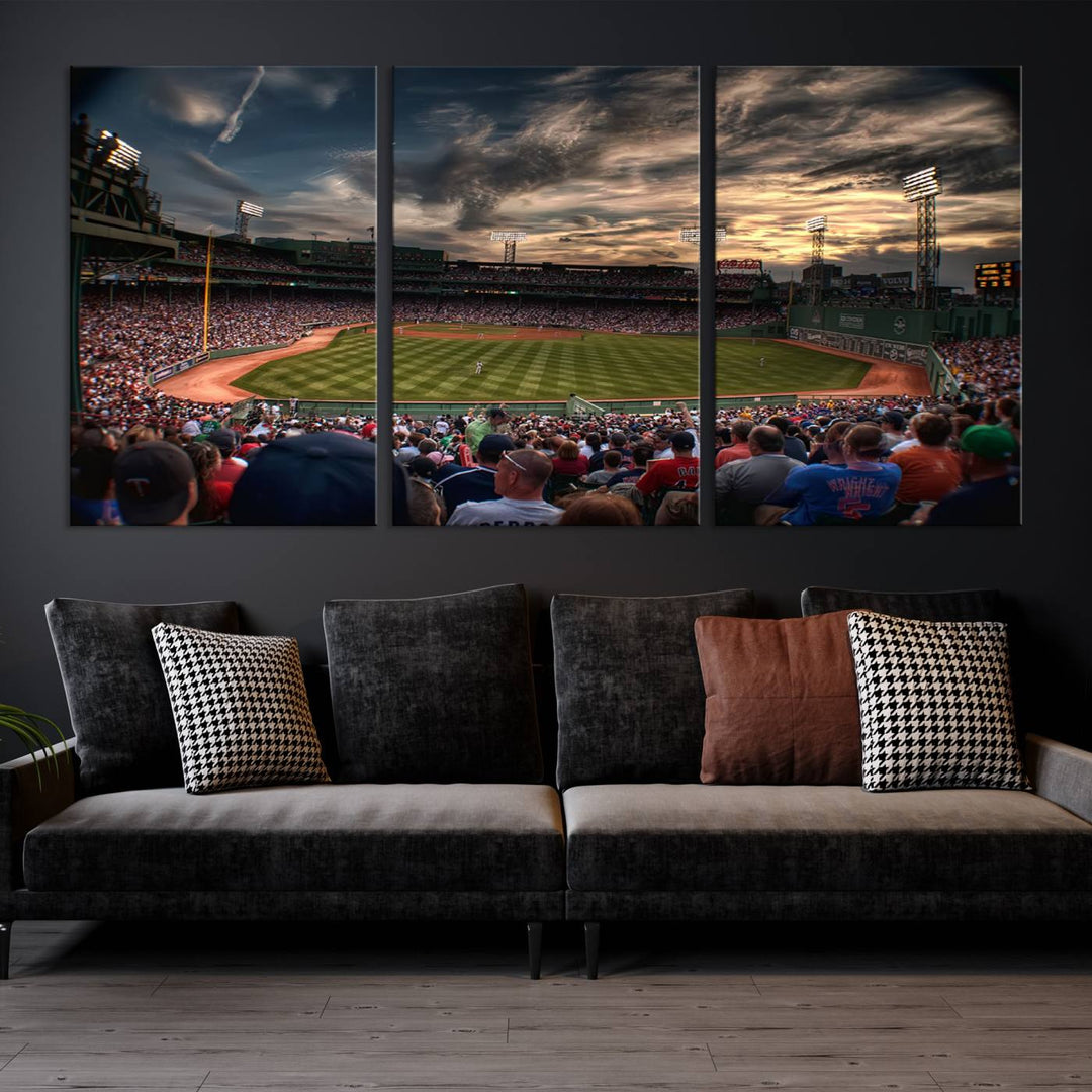 Fenway Park Boston Massachusetts Stadium Wall Art Canvas Print