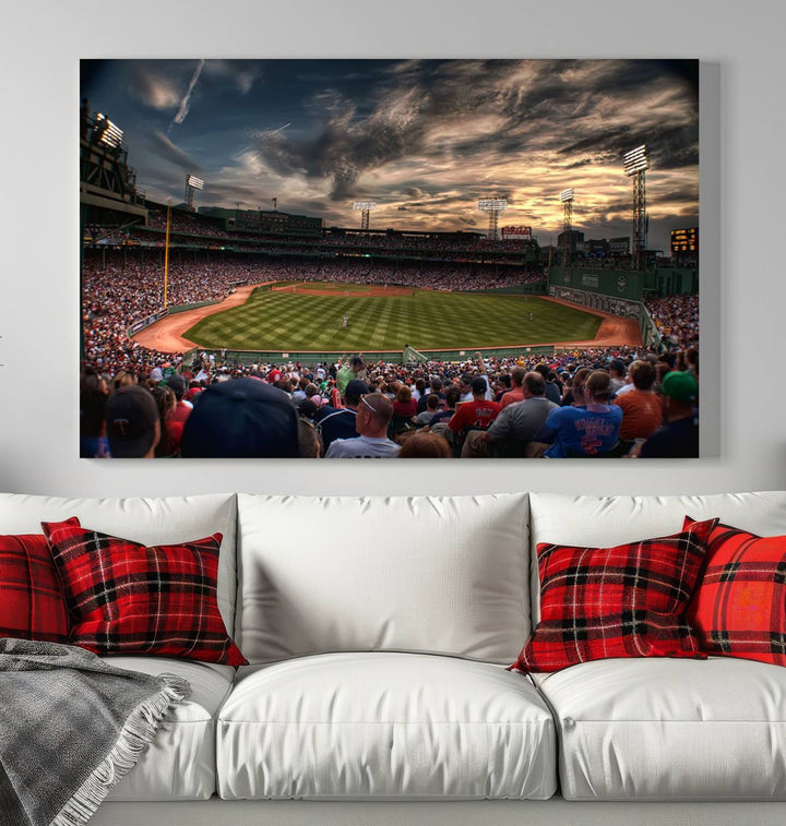 Fenway Park Boston Massachusetts Stadium Wall Art Canvas Print