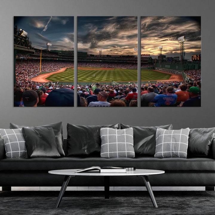 Fenway Park Boston Massachusetts Stadium Wall Art Canvas Print