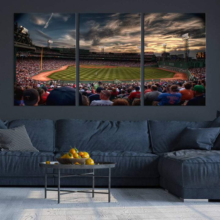 Fenway Park Boston Massachusetts Stadium Wall Art Canvas Print