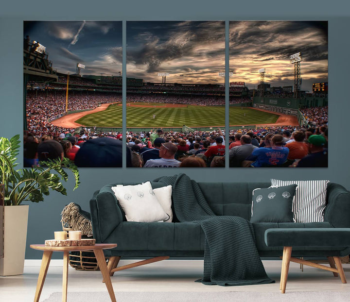 Fenway Park Boston Massachusetts Stadium Wall Art Canvas Print