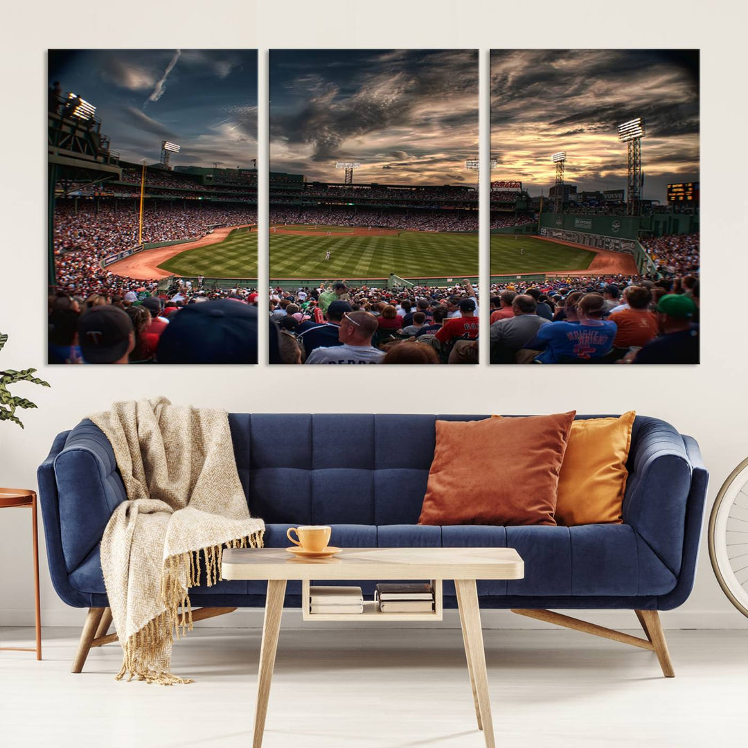 Fenway Park Boston Massachusetts Stadium Wall Art Canvas Print