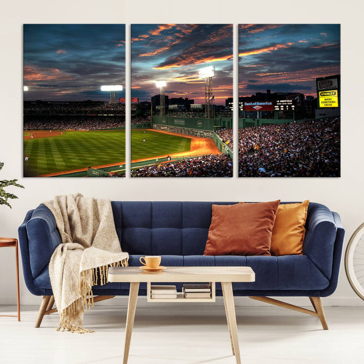 Fenway Park Boston Massachusetts Stadium Wall Art Canvas Print