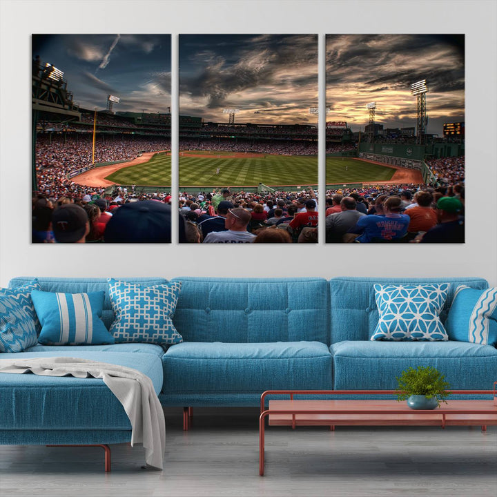 Fenway Park Boston Massachusetts Stadium Wall Art Canvas Print