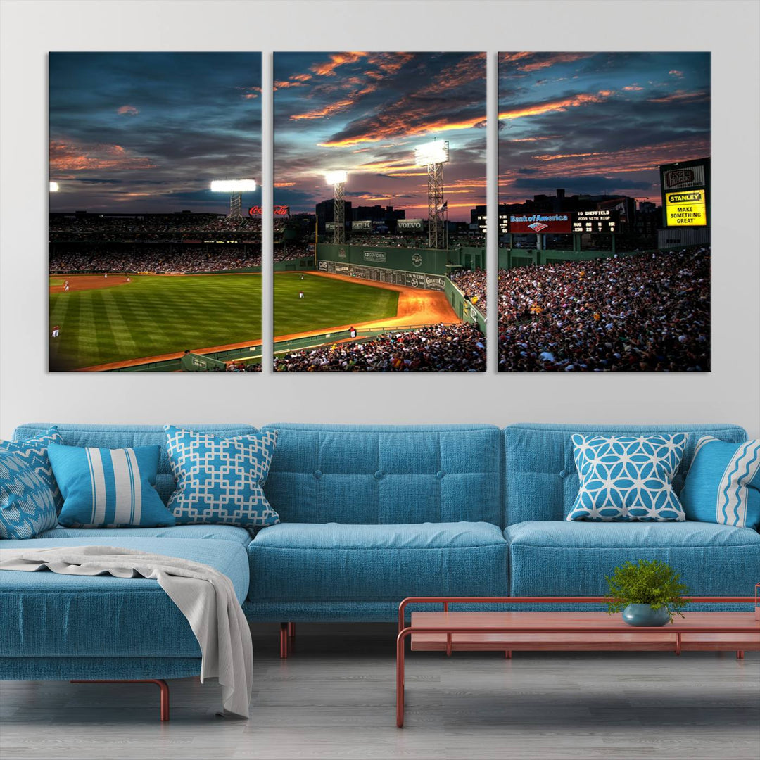 Fenway Park Boston Massachusetts Stadium Wall Art Canvas Print