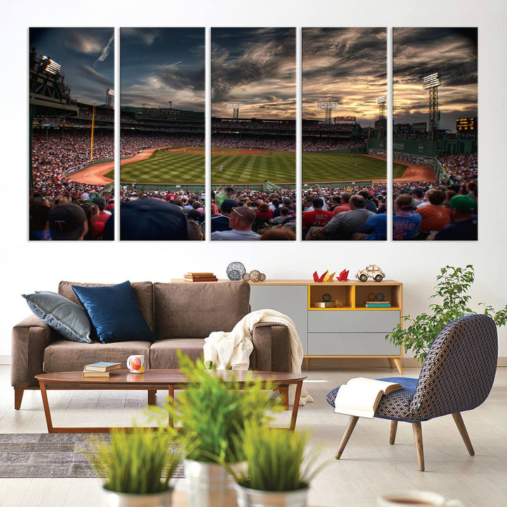 Fenway Park Boston Massachusetts Stadium Wall Art Canvas Print