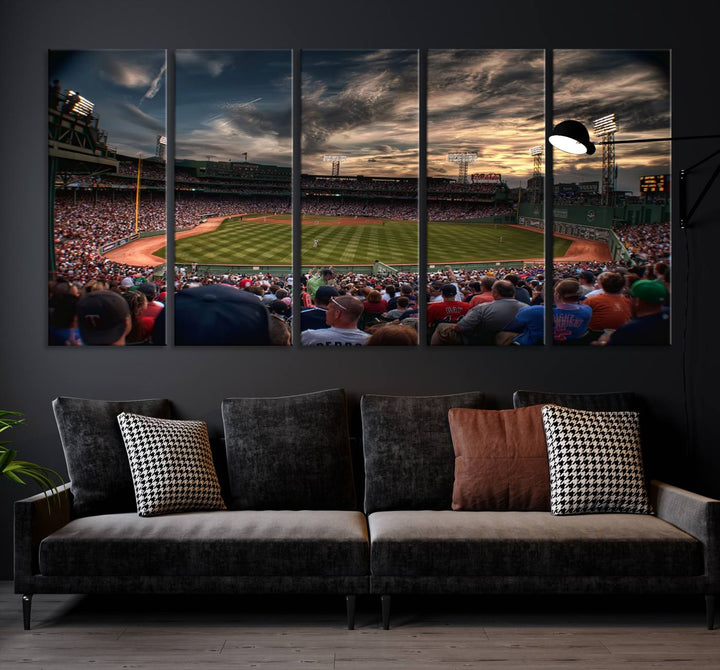 Fenway Park Boston Massachusetts Stadium Wall Art Canvas Print