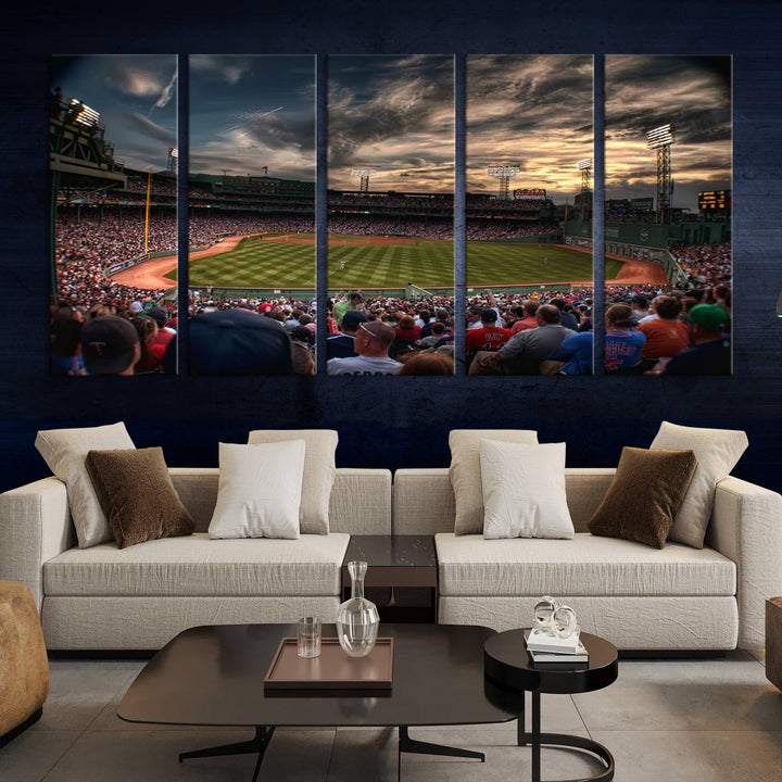 Fenway Park Boston Massachusetts Stadium Wall Art Canvas Print