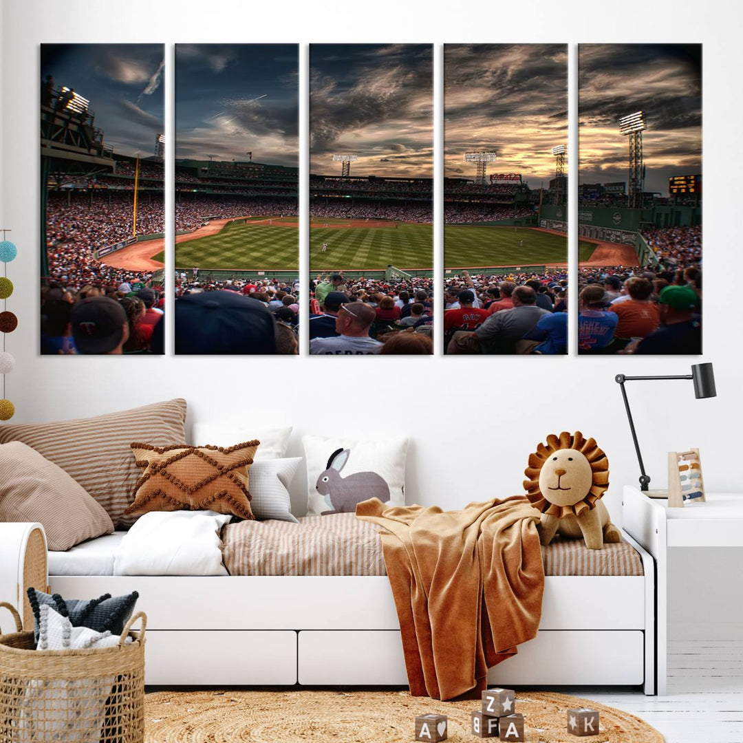 Fenway Park Boston Massachusetts Stadium Wall Art Canvas Print