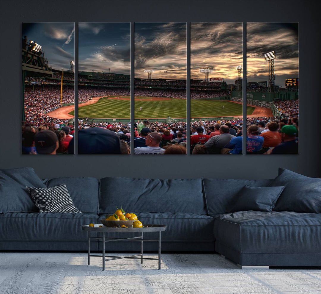 Fenway Park Boston Massachusetts Stadium Wall Art Canvas Print