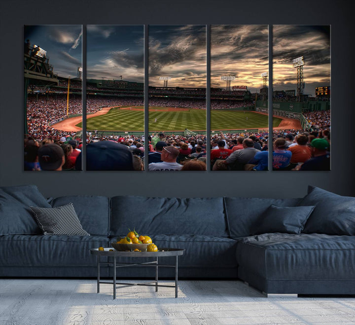 Fenway Park Boston Massachusetts Stadium Wall Art Canvas Print