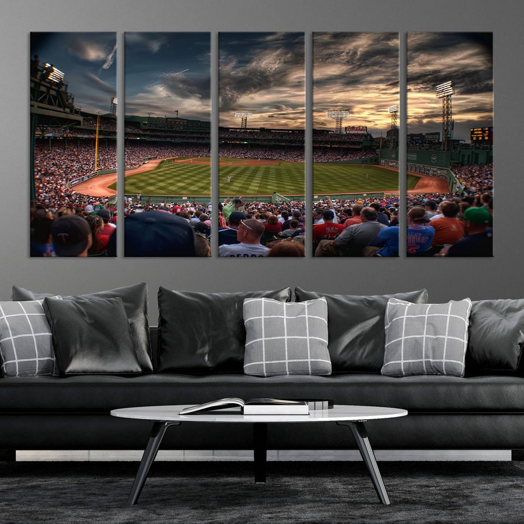 Fenway Park Boston Massachusetts Stadium Wall Art Canvas Print