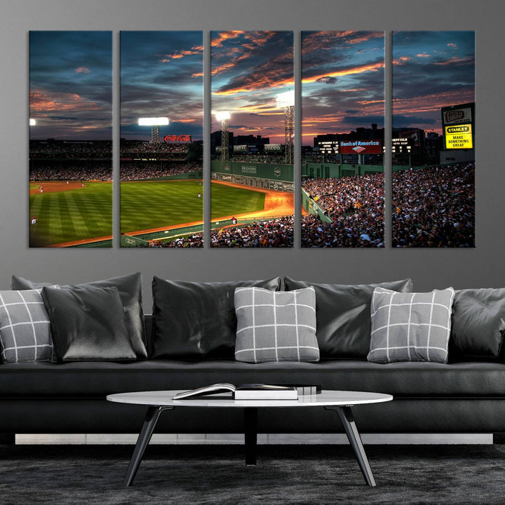 Fenway Park Boston Massachusetts Stadium Wall Art Canvas Print