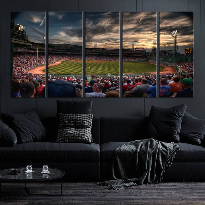 Fenway Park Boston Massachusetts Stadium Wall Art Canvas Print